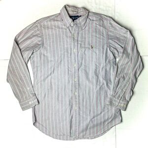 Vintage Ralph Lauren Classic Fit Button Down Mens 15 Vertical Striped Pony 32/33